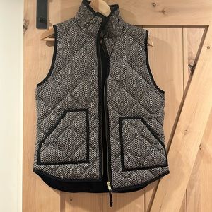 J. Crew Striped puffer Vest